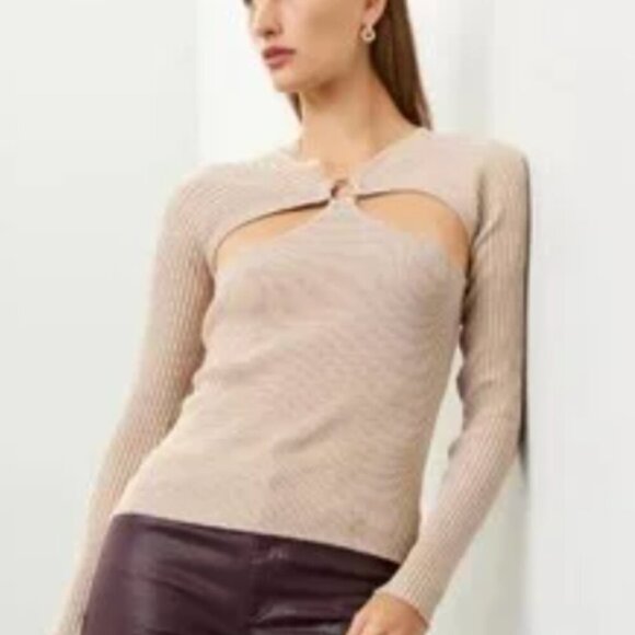 Louna O-Ring Sweater Top  Medium - Picture 1 of 10